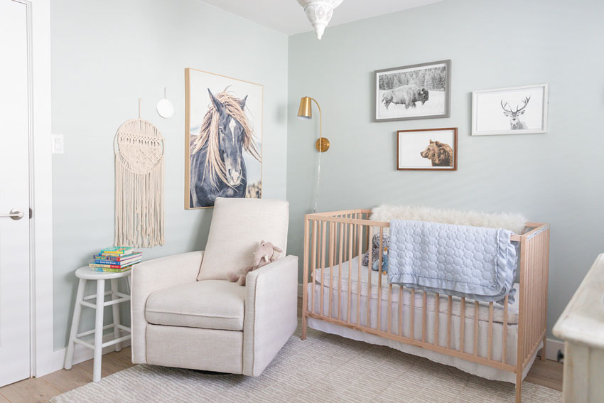 neutral paint nursery room