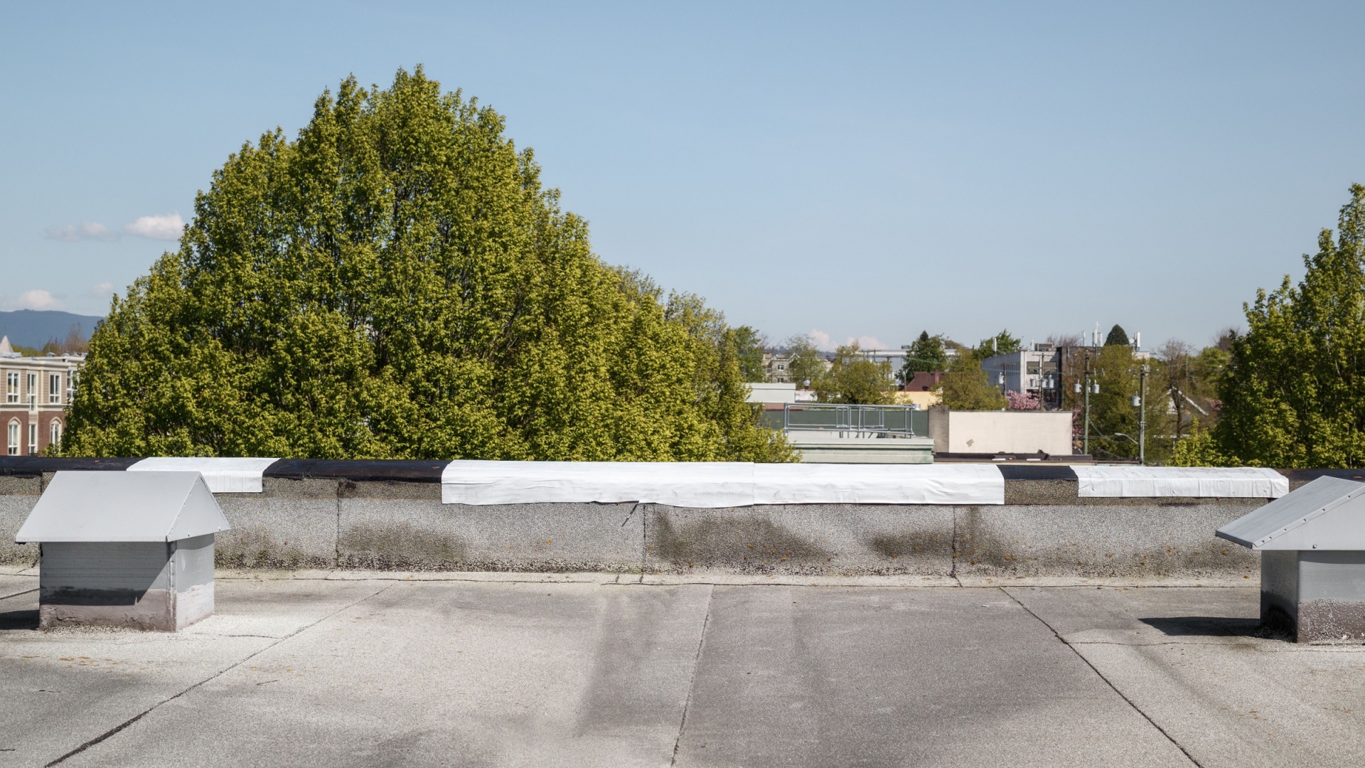 weather damage commercial roof