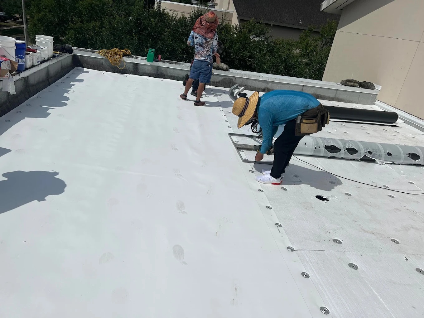 repair a commercial flat Roof